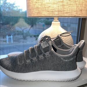 Adidas Mens Charcoal Knit Sneakers Size 9